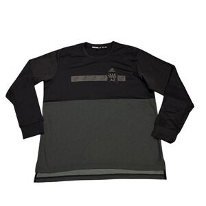 Adidas Phoenix Coyotes Crewneck Sweatshirt Black And Grey‎ Mens Size XL NHL